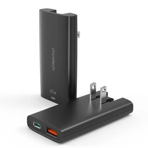 Choetech PD6011 67W GaN Dual-Port Ultra Thin Universal Charging Adapter